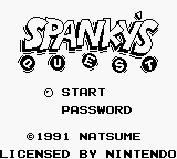 Spanky's Quest (USA) Title Screen